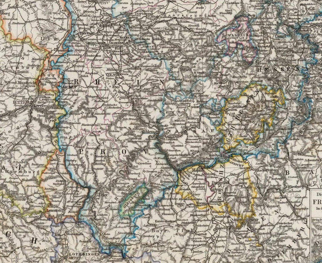 Adolf Stieler Schulatlas Niederland 1875